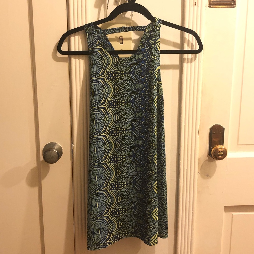 Batik style print top